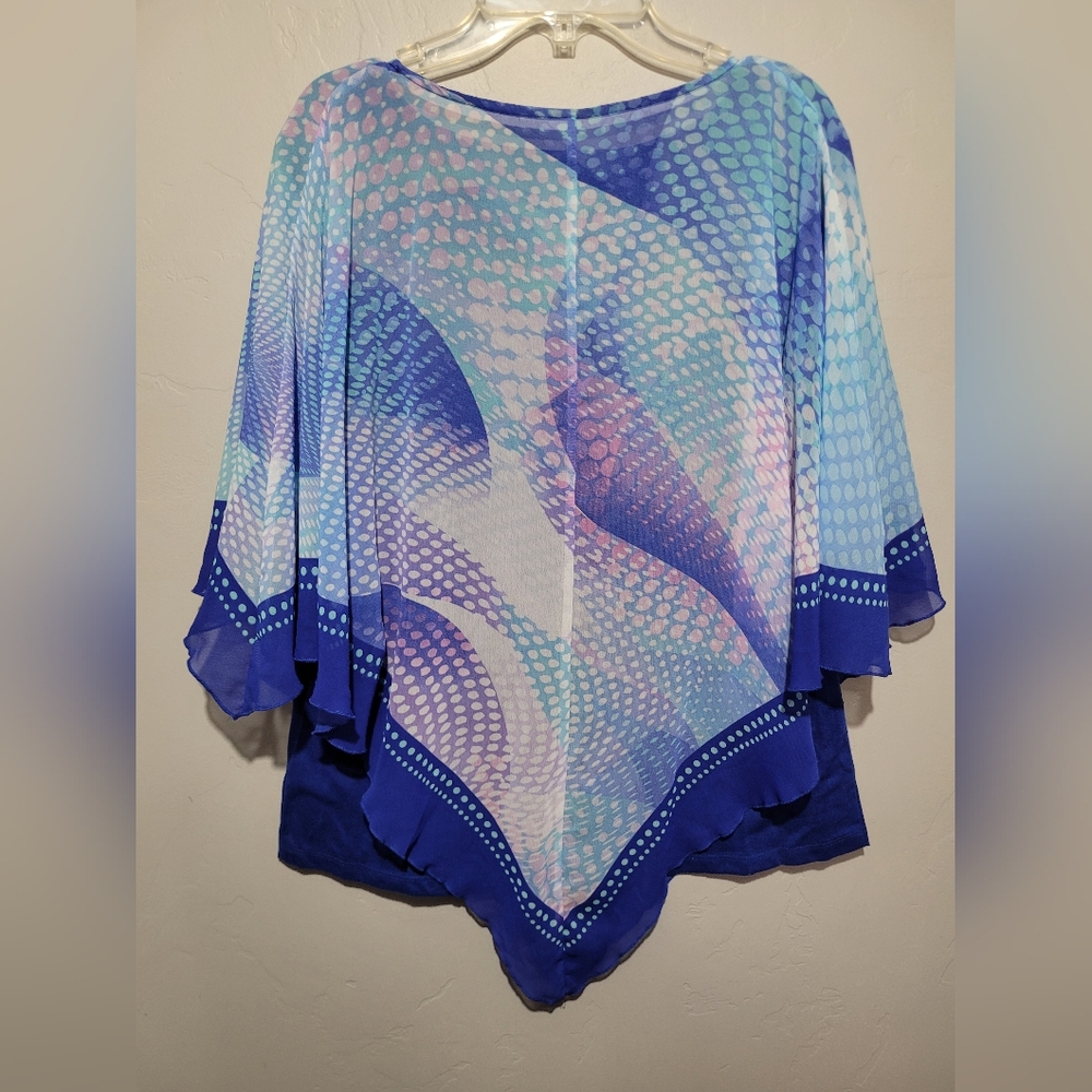 B.L.E.U. Multicolor Abstract Blouse - Picture 2 of 16